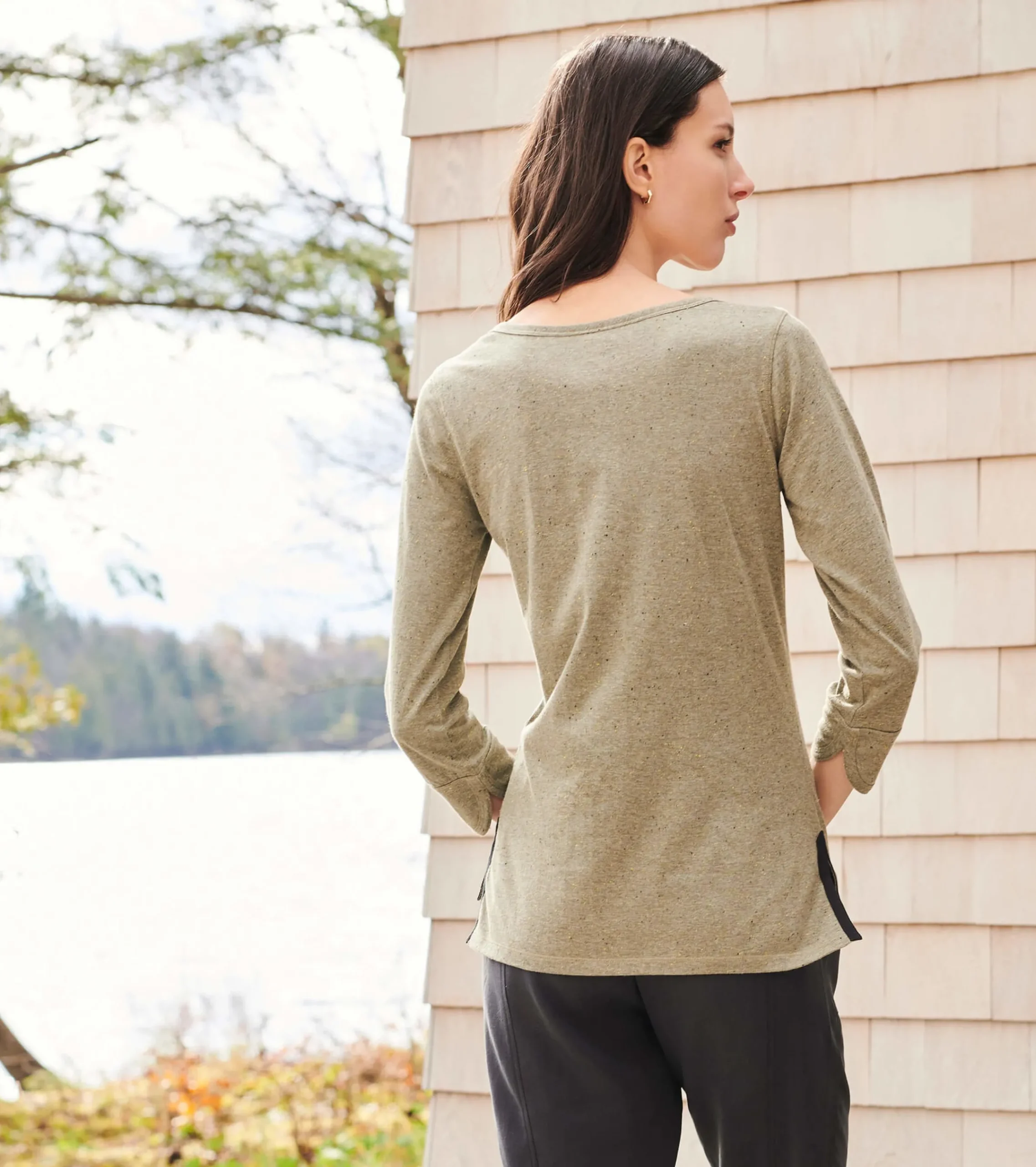 Outlet Hatley 3/4 Sleeve Breton - Loden Green