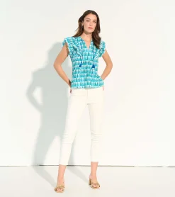 Hot Hatley Alexa Popover Top - Painted Triangles