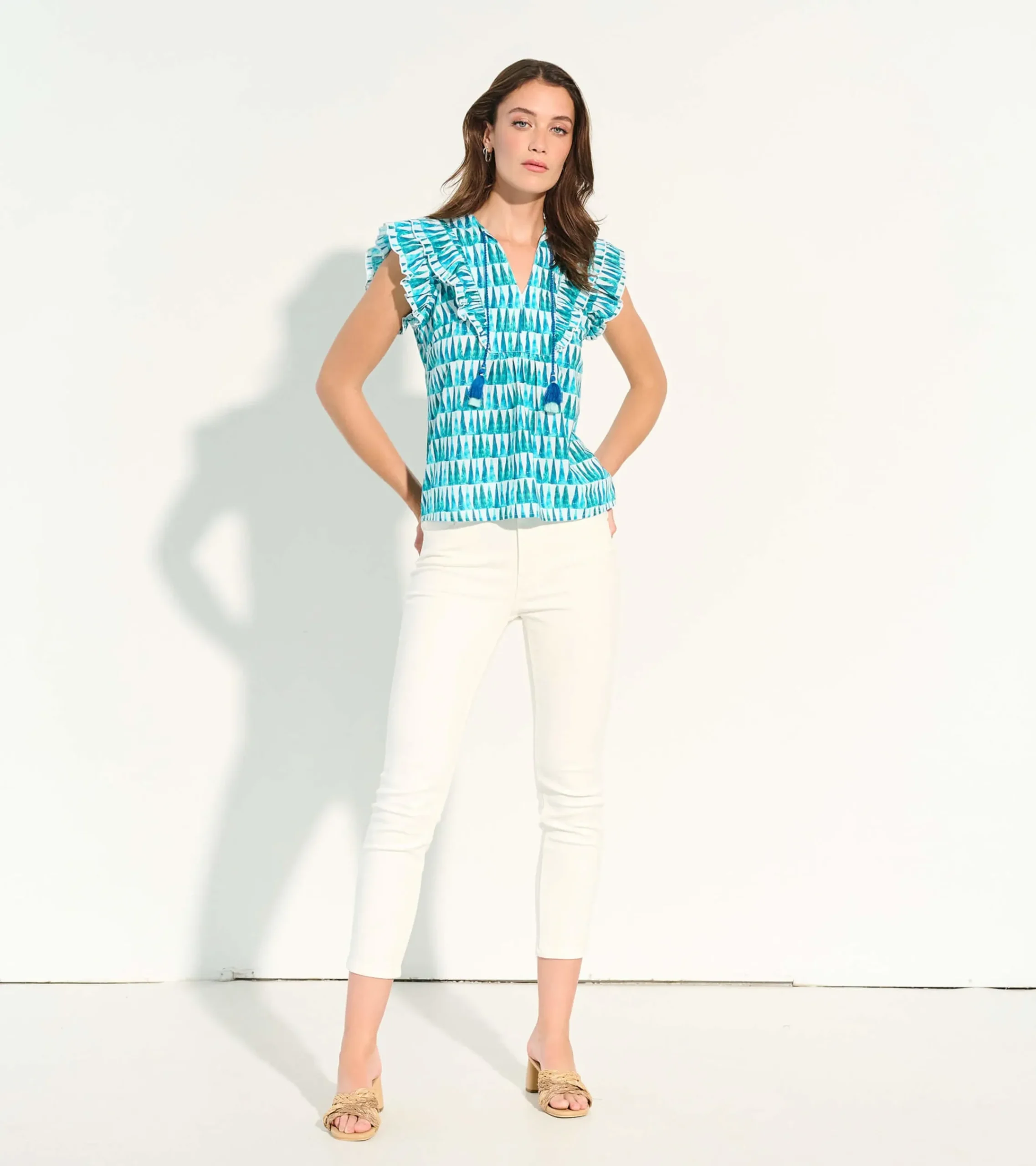 Hot Hatley Alexa Popover Top - Painted Triangles