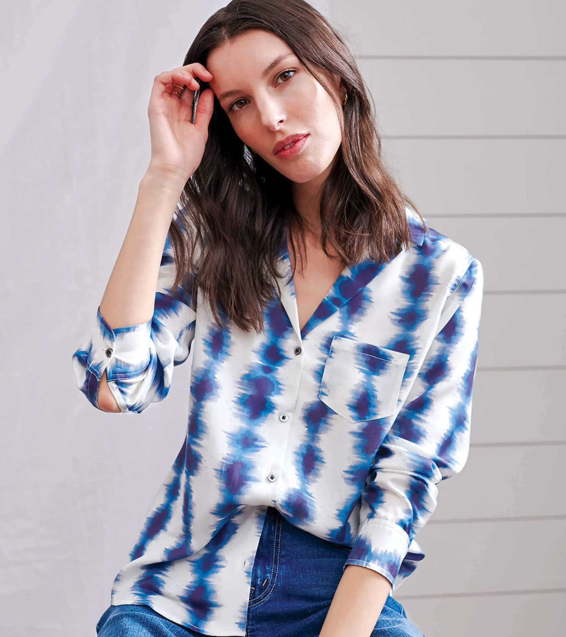 Outlet Hatley Ariane Shirt - Linear Waves