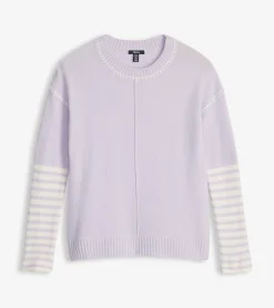 Discount Hatley Avery Sweater - Lilac Stripes