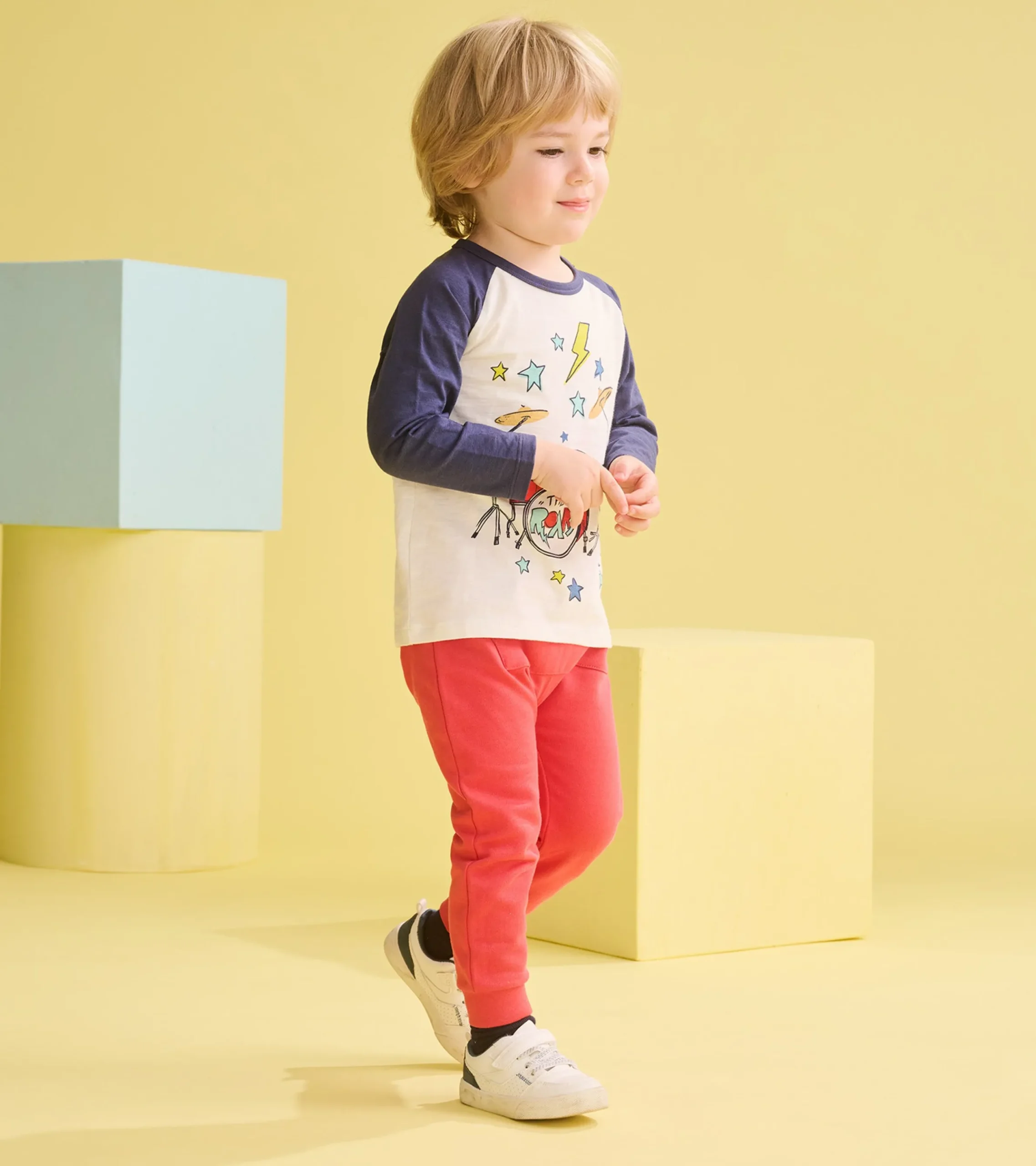 Clearance Hatley Baby & Toddler Boys Drum Kit Long Sleeve T-Shirt