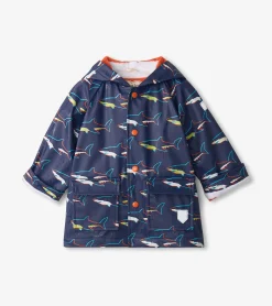Discount Hatley Baby & Toddler Boys Sharks Button-Up Rain Jacket
