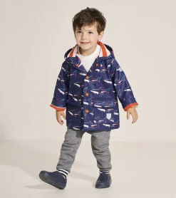 Discount Hatley Baby & Toddler Boys Sharks Button-Up Rain Jacket