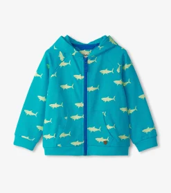 Online Hatley Baby & Toddler Boys Shark Silhouette Glow Zip-Up Hoodie