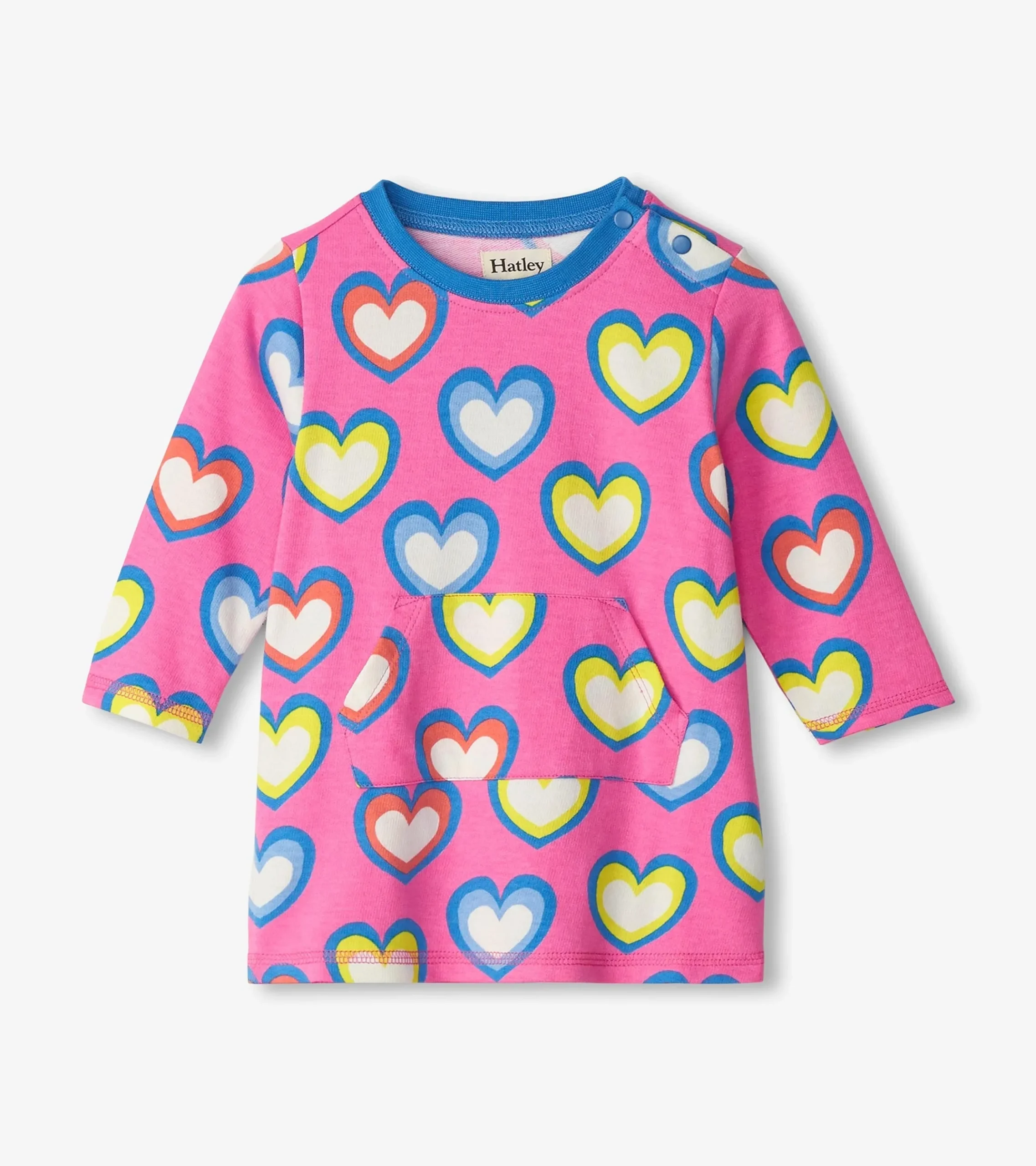 Outlet Hatley Baby & Toddler Girls Big Groovy Heart Terry Dress