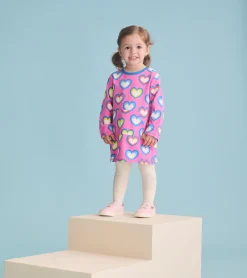 Outlet Hatley Baby & Toddler Girls Big Groovy Heart Terry Dress