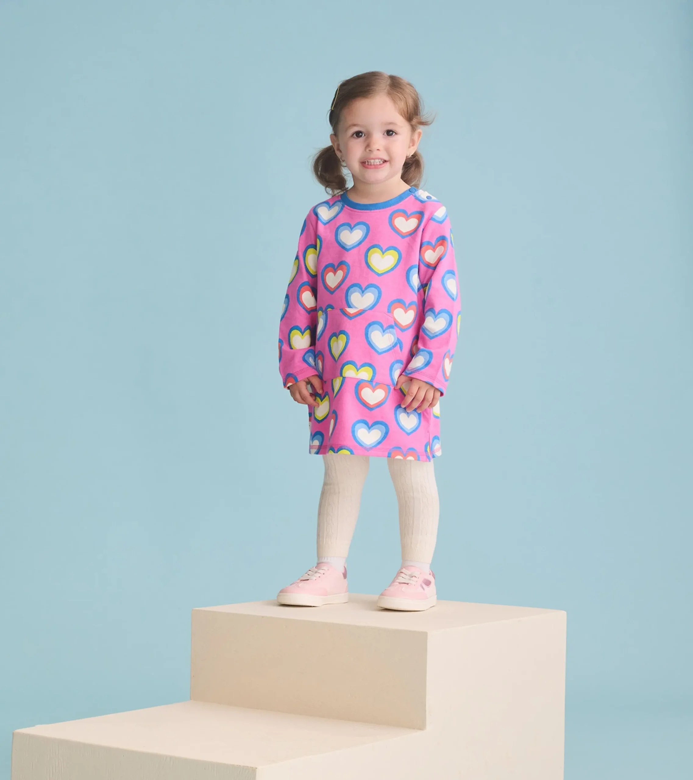 Outlet Hatley Baby & Toddler Girls Big Groovy Heart Terry Dress