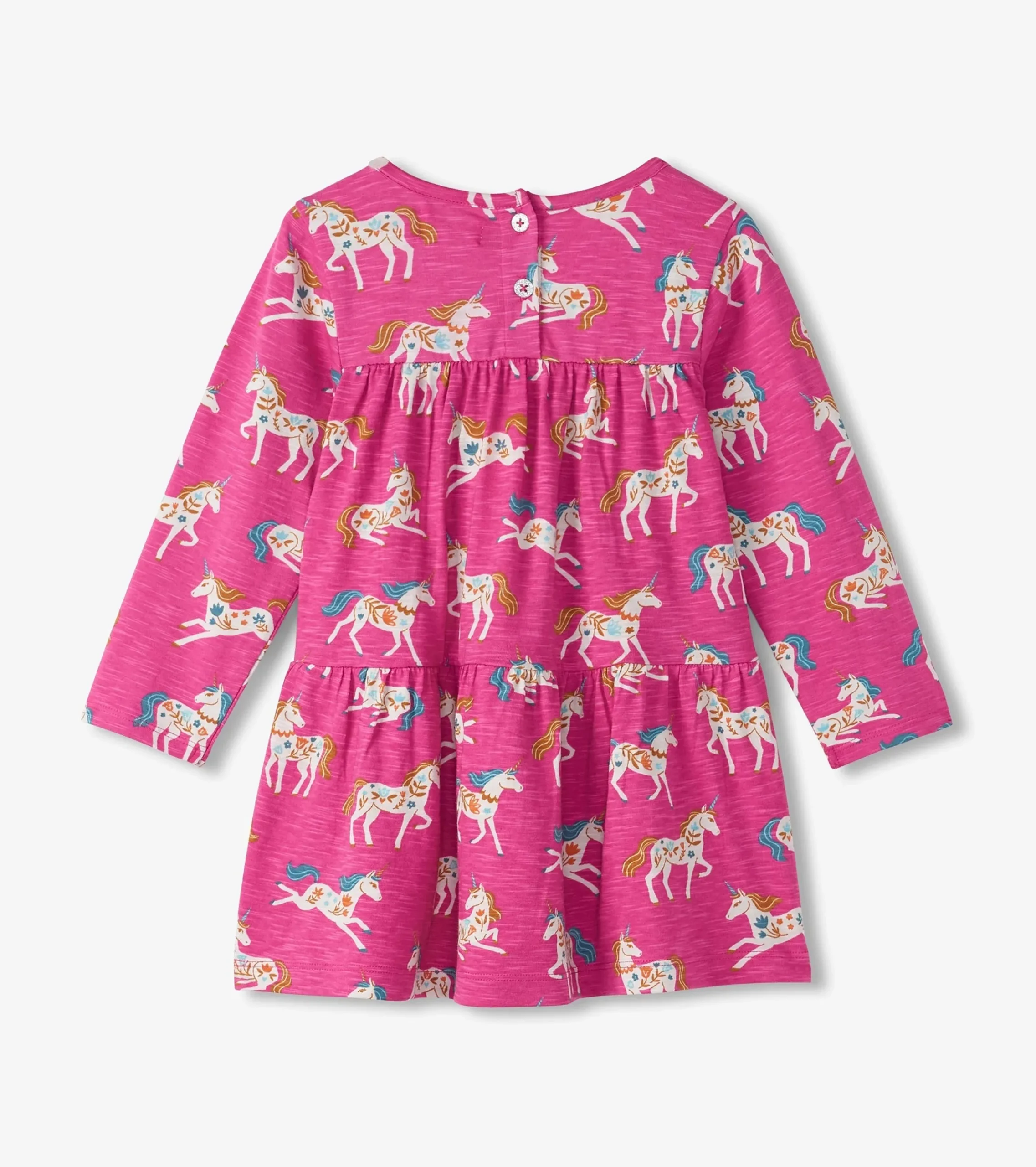Online Hatley Baby & Toddler Girls Folksy Unicorns Gathered Tiered Dress