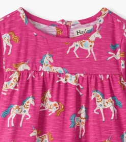 Online Hatley Baby & Toddler Girls Folksy Unicorns Gathered Tiered Dress