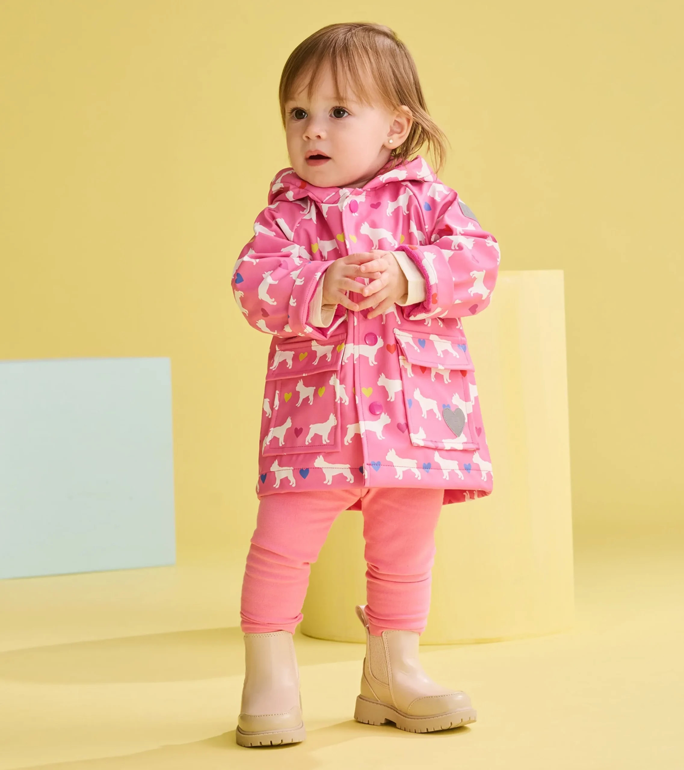 New Hatley Baby & Toddler Girls French Bulldogs Button-Up Rain Jacket