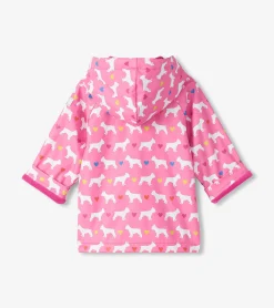 New Hatley Baby & Toddler Girls French Bulldogs Button-Up Rain Jacket
