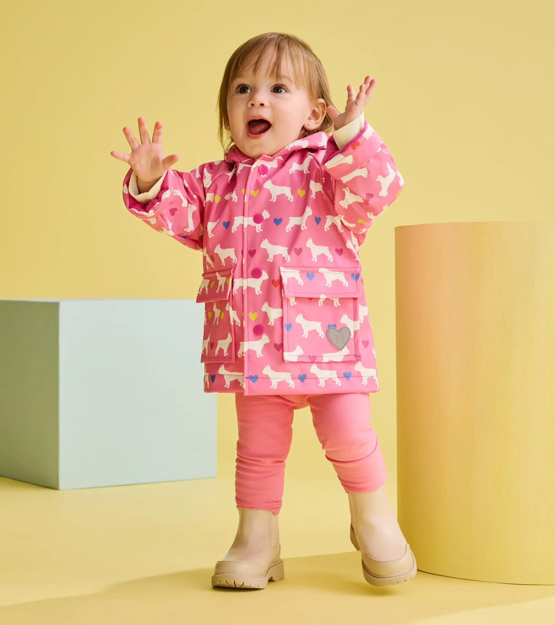 New Hatley Baby & Toddler Girls French Bulldogs Button-Up Rain Jacket
