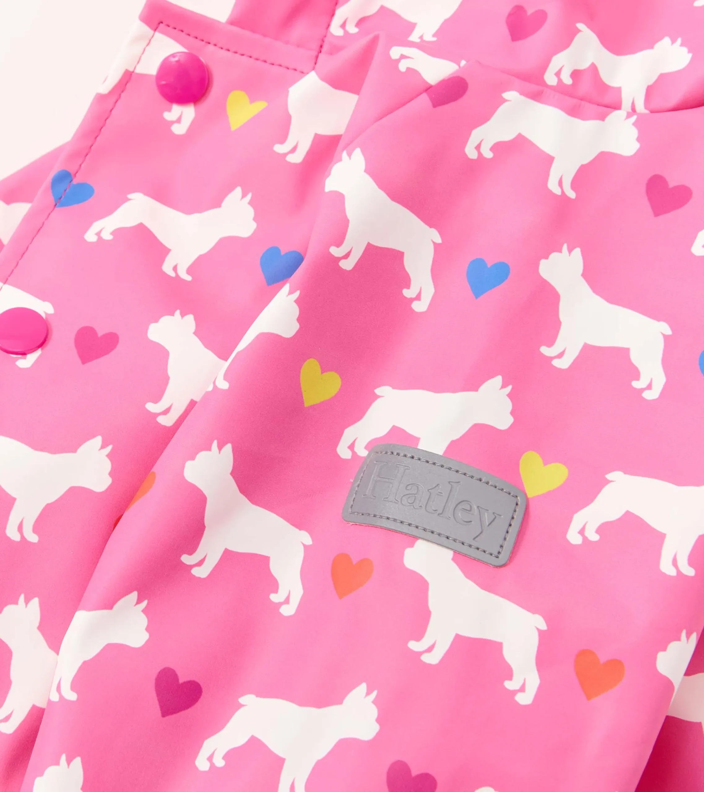 New Hatley Baby & Toddler Girls French Bulldogs Button-Up Rain Jacket