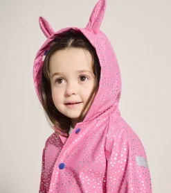 Outlet Hatley Baby & Toddler Girls Glitter Hearts Button-Up Rain Jacket