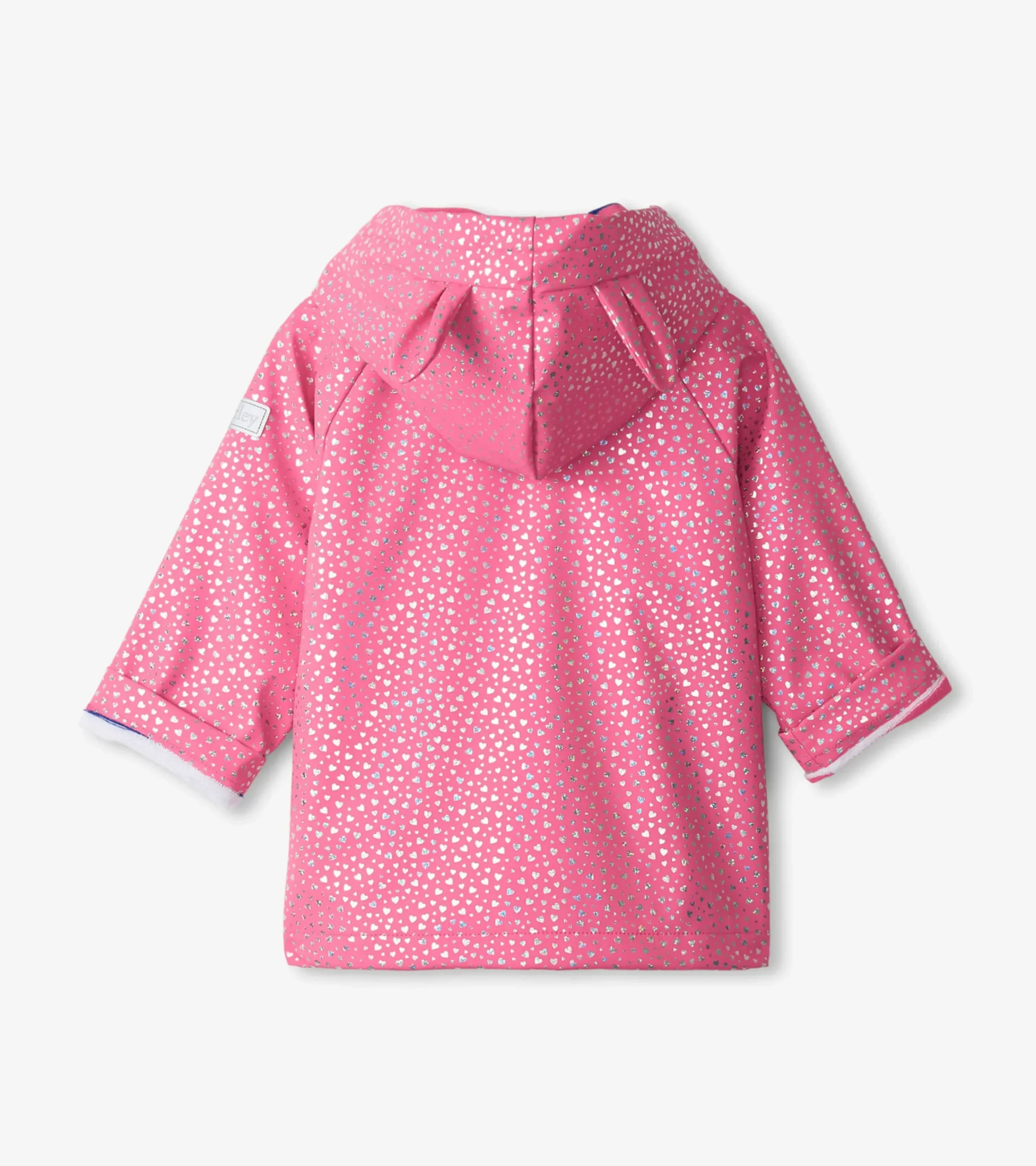 Outlet Hatley Baby & Toddler Girls Glitter Hearts Button-Up Rain Jacket