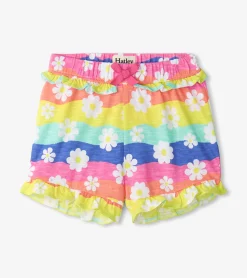 Discount Hatley Baby & Toddler Girls Groovy Flowers Ruffle Shorts