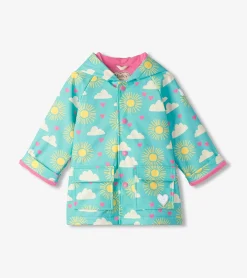Online Hatley Baby & Toddler Girls Happy Skies Button-Up Rain Jacket
