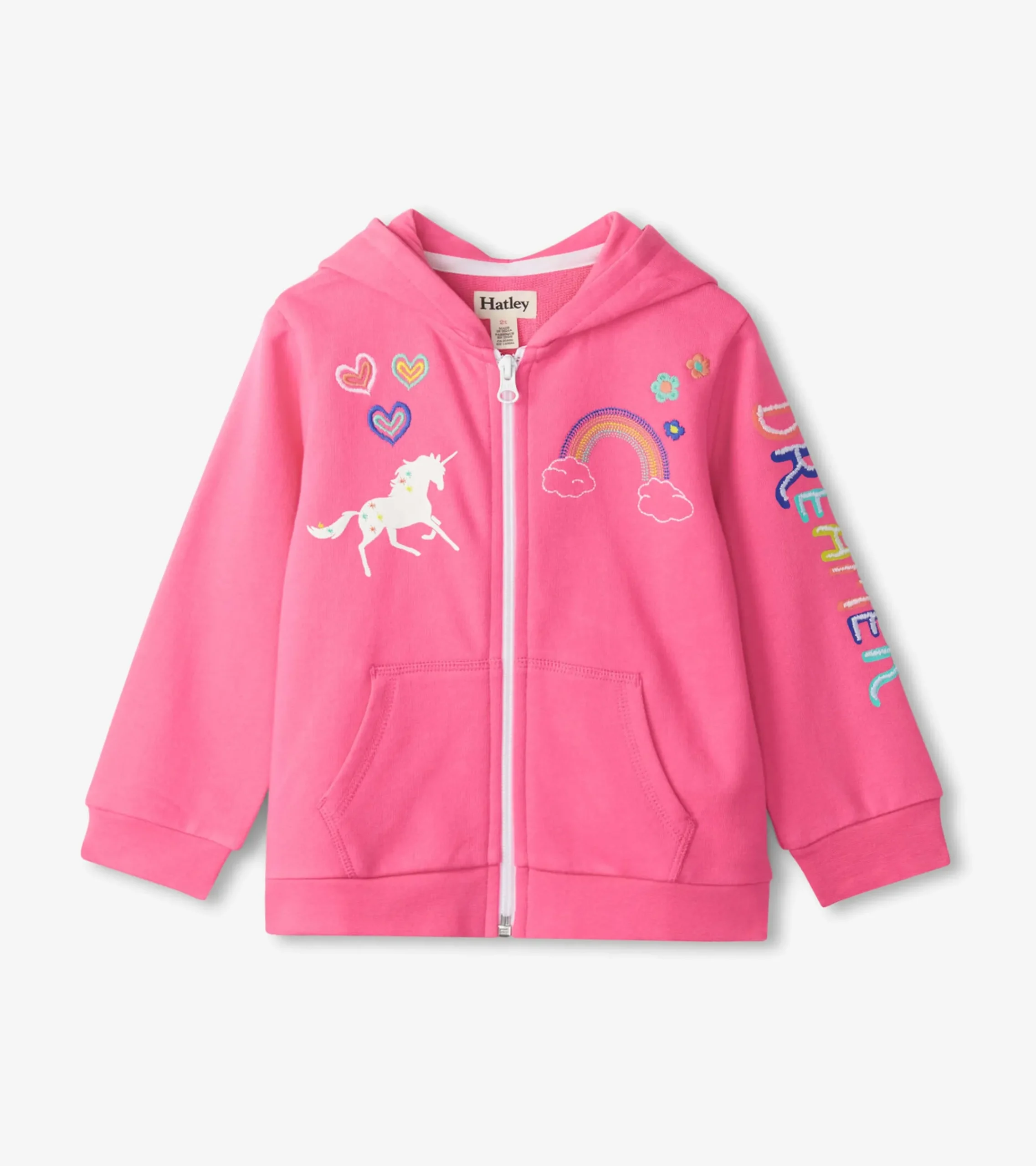 Online Hatley Baby & Toddler Girls Pink Love Everywhere Hoodie