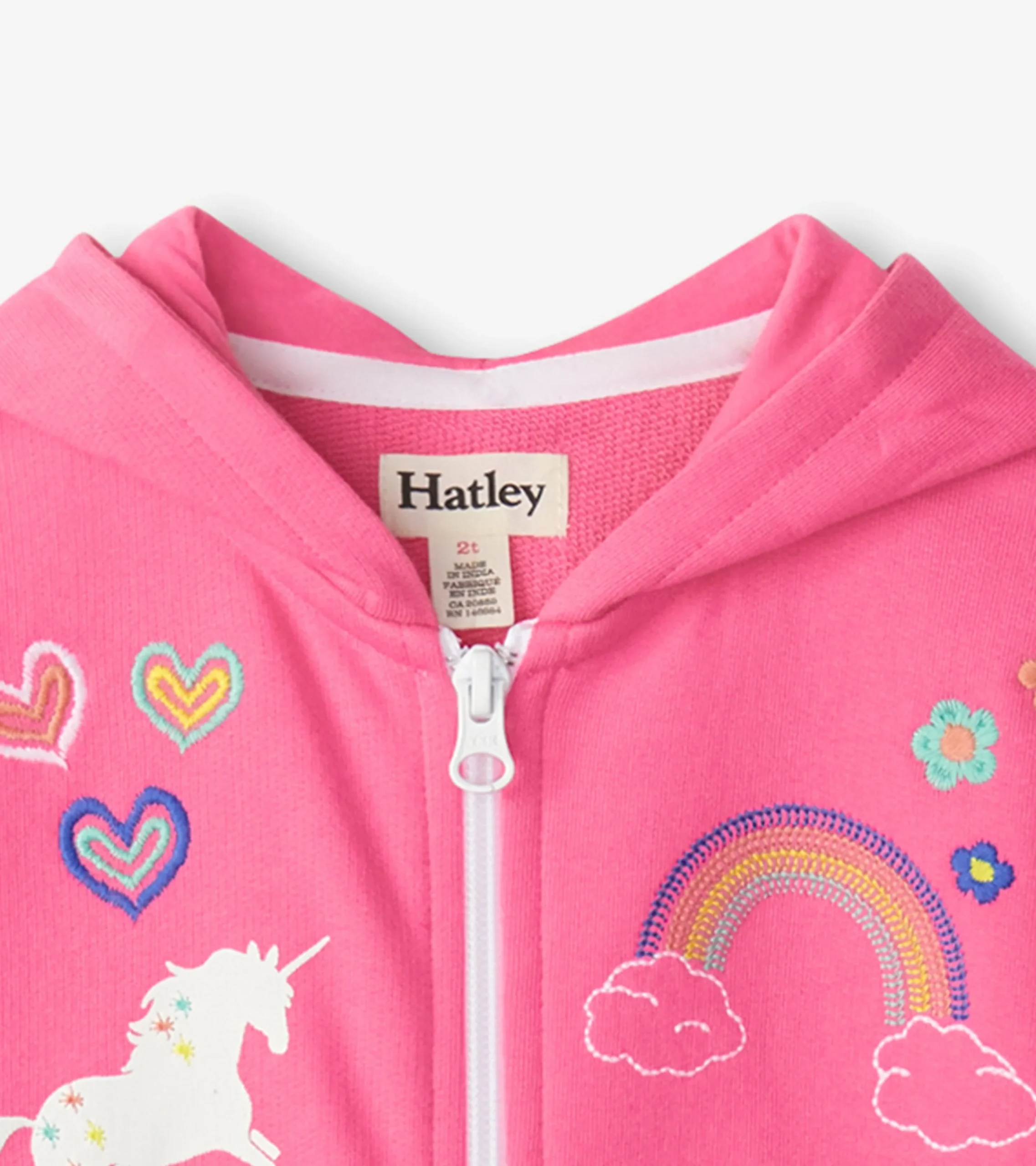 Online Hatley Baby & Toddler Girls Pink Love Everywhere Hoodie