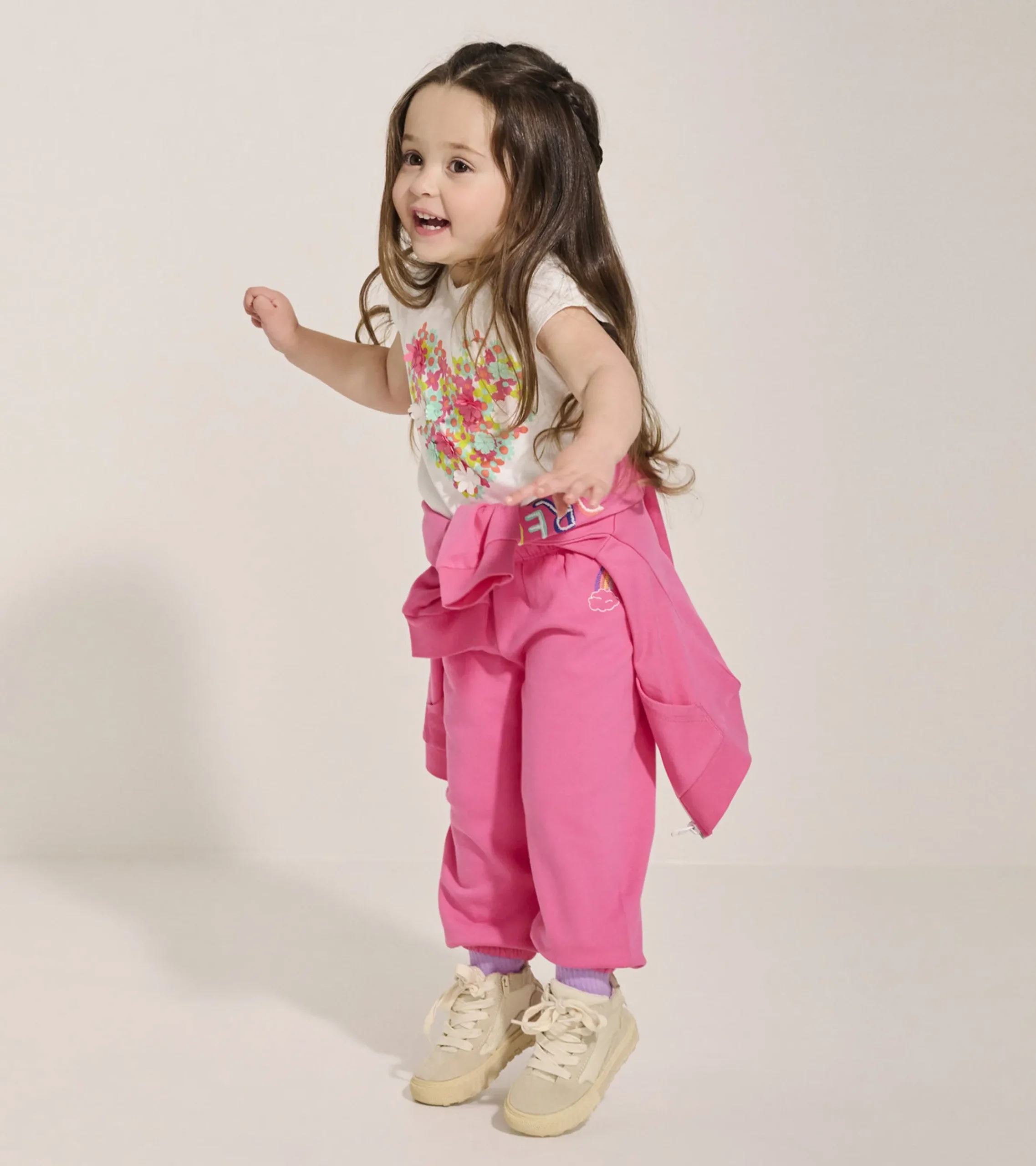 Best Hatley Baby & Toddler Girls Pink Love Everywhere Pants