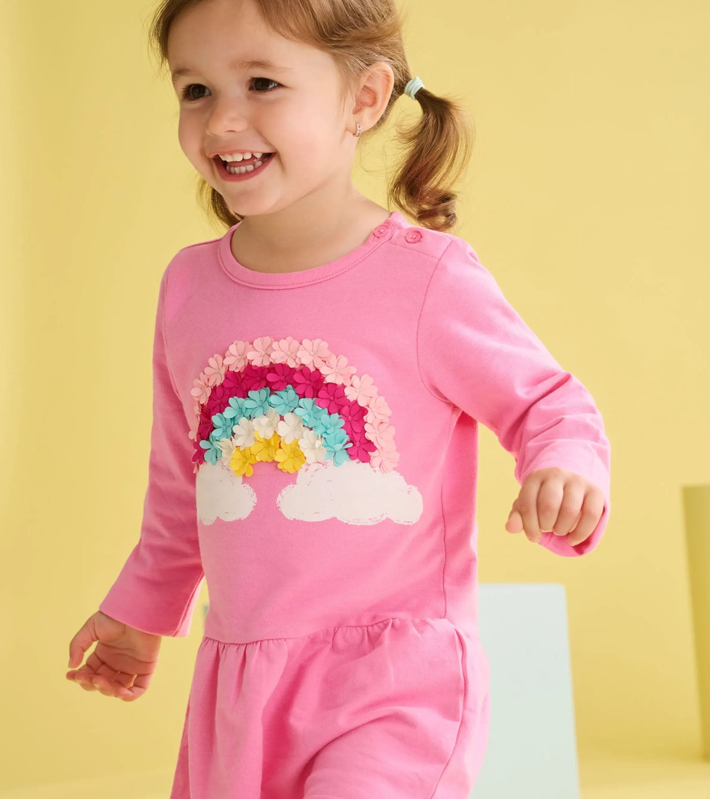 Outlet Hatley Baby & Toddler Girls Rainbow Cloud Flounce Skirt Dress