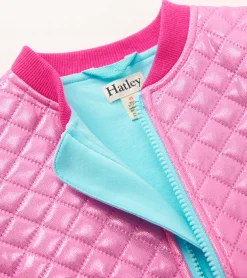 Hot Hatley Baby & Toddler Girls Rose Violet Metallic Bomber Jacket