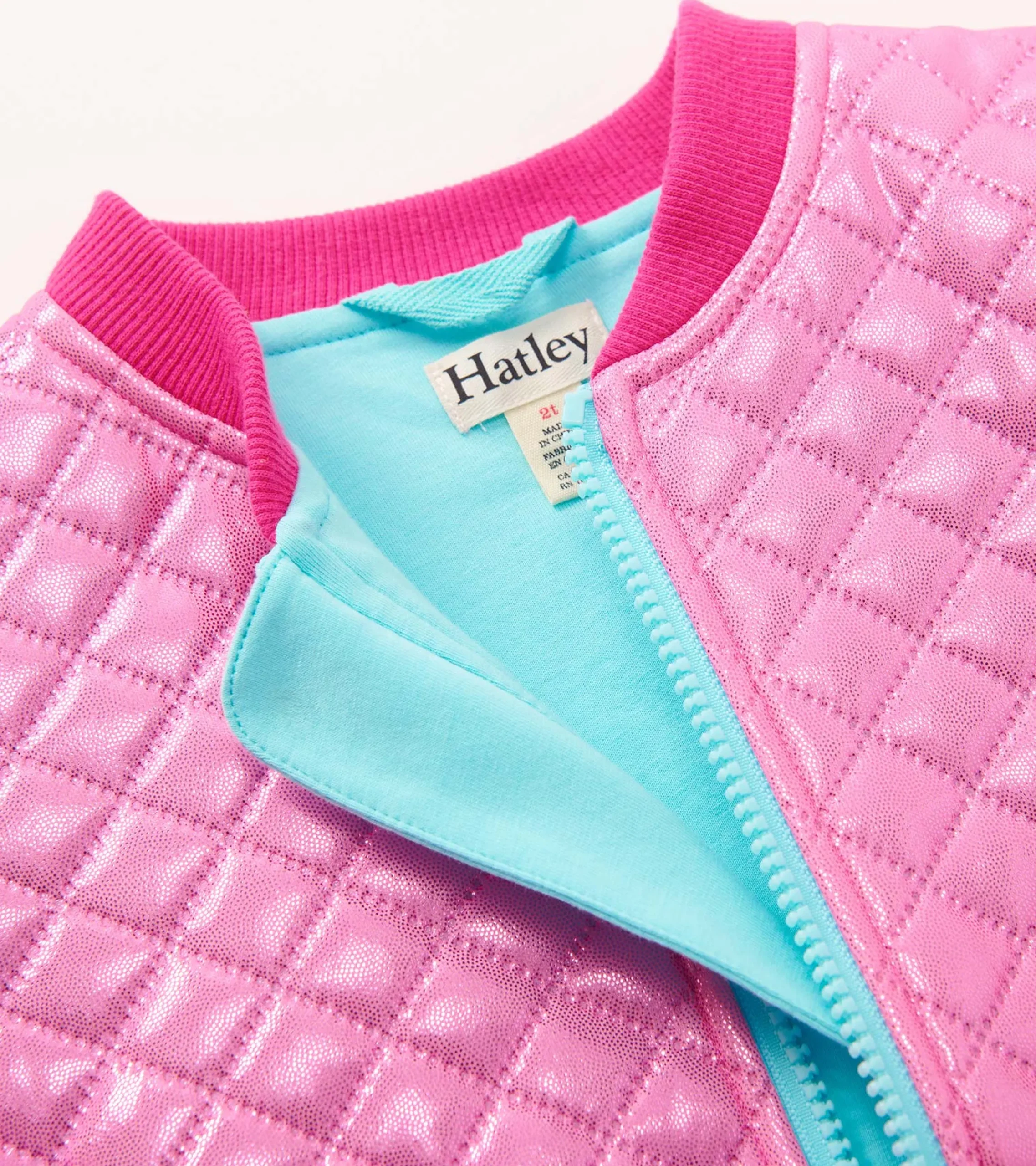 Hot Hatley Baby & Toddler Girls Rose Violet Metallic Bomber Jacket