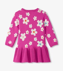 Online Hatley Baby & Toddler Girls White Flowers Sweater Dress