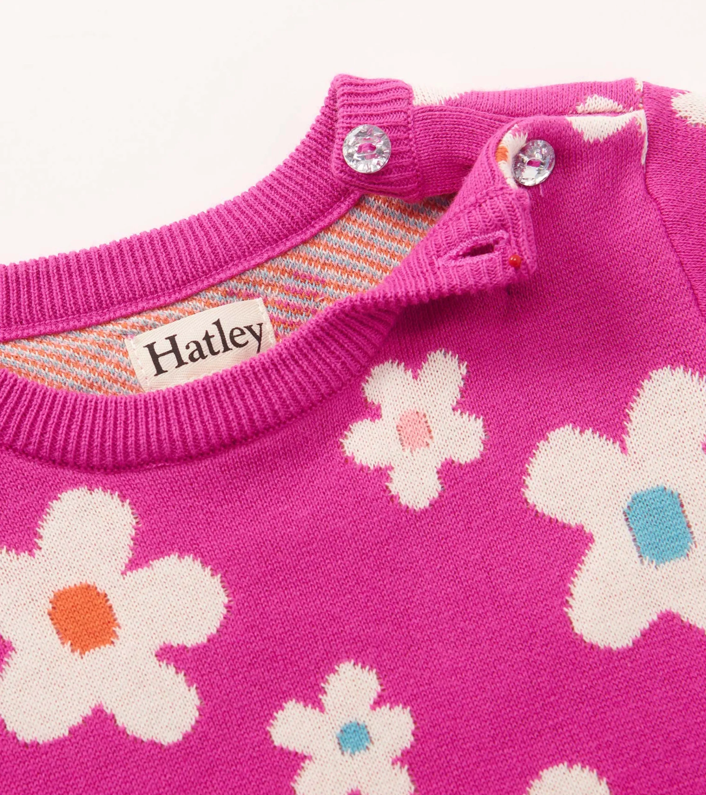 Online Hatley Baby & Toddler Girls White Flowers Sweater Dress