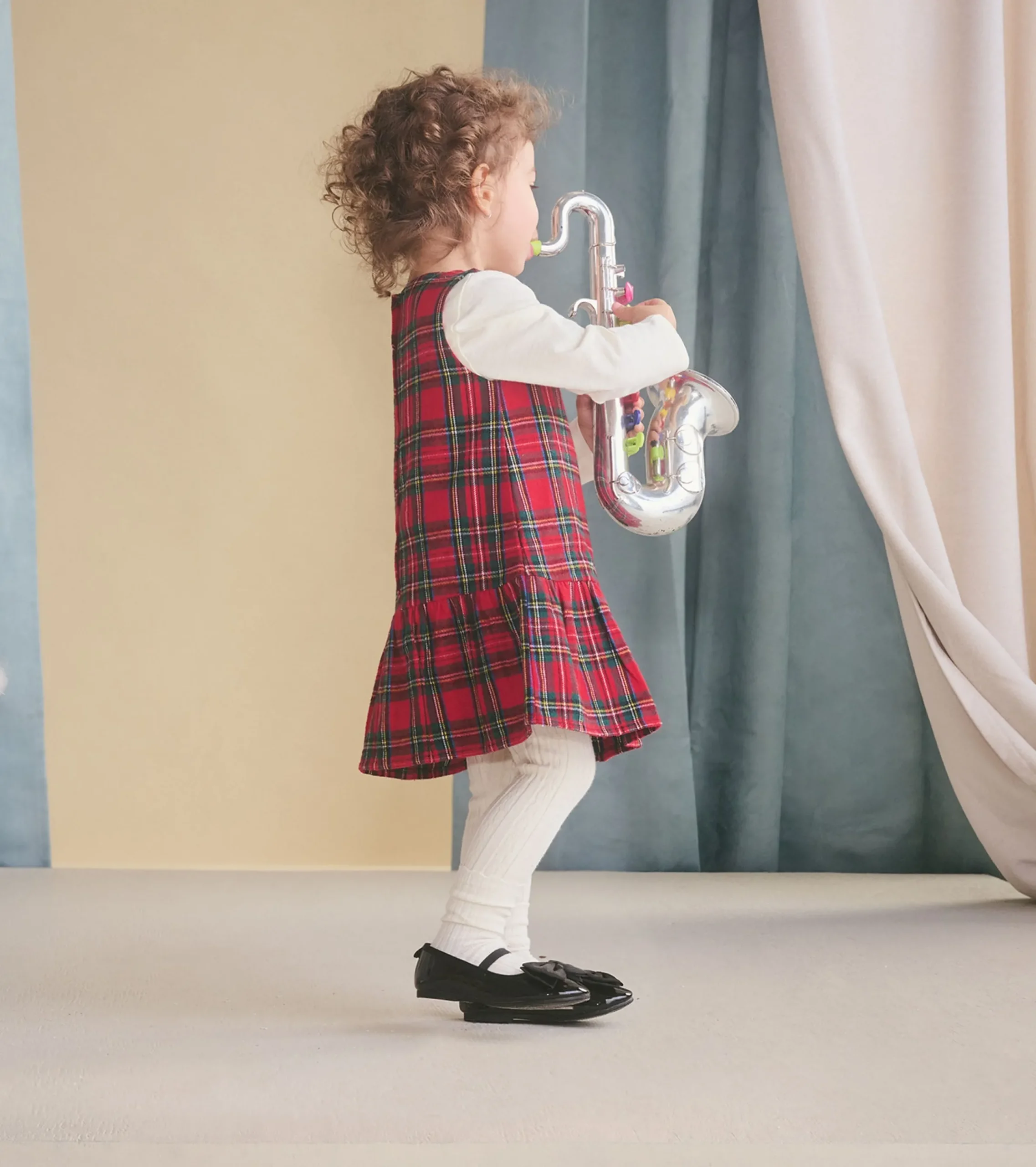 Online Hatley Baby & Toddler Red Plaid Pinafore Dress