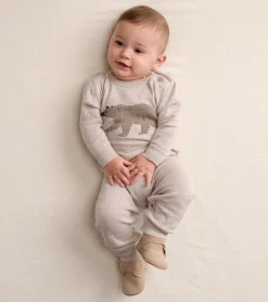 New Hatley Baby Bear Cub Sweater Onesie