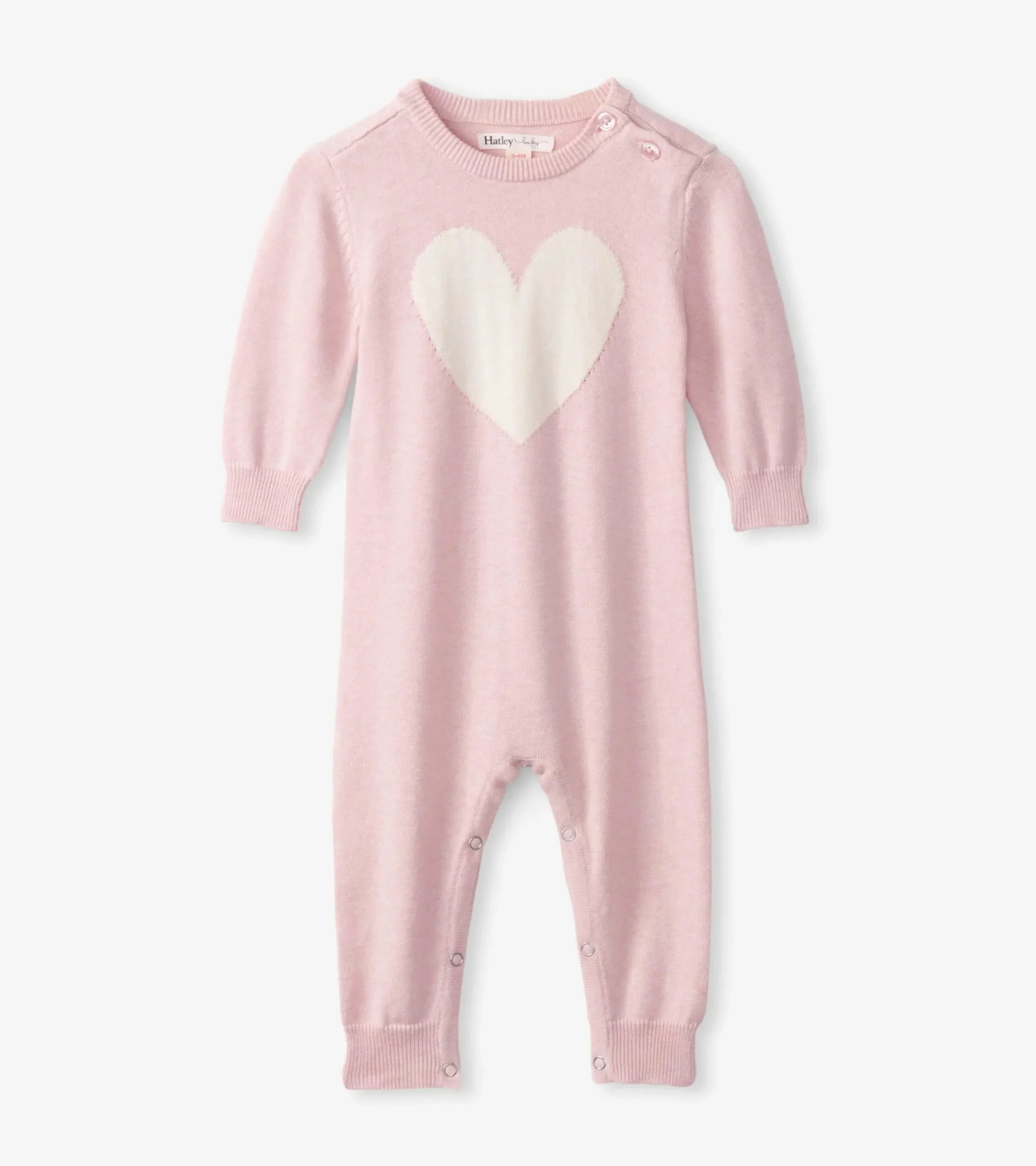 New Hatley Baby Big Heart Sweater Onesie