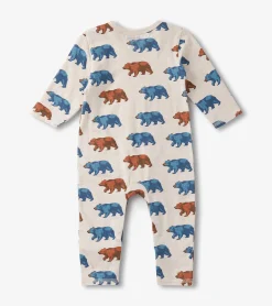 Best Hatley Baby Boys Bluestone Bears Long Sleeve Romper