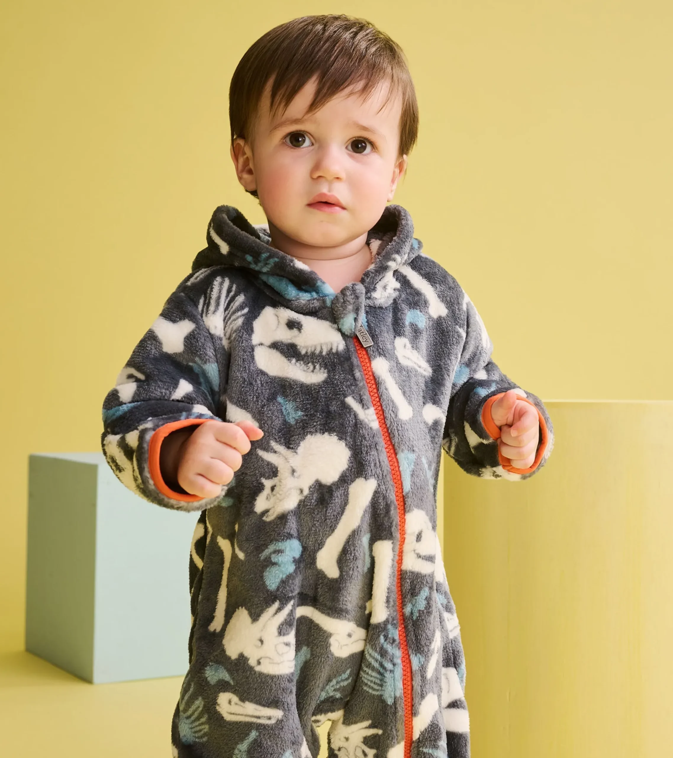 Hot Hatley Baby Boys Dino Fossils Fleece Suit