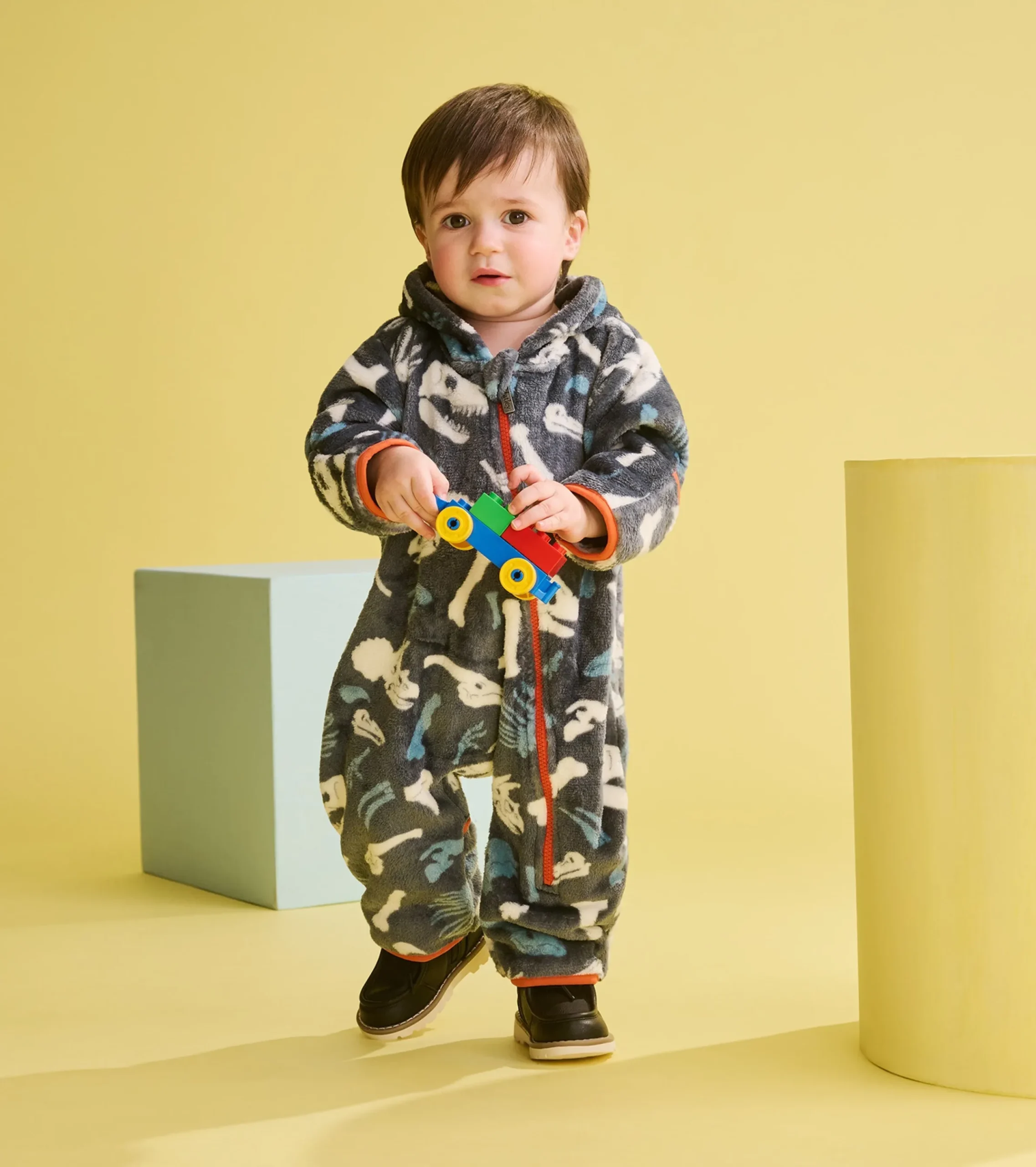 Hot Hatley Baby Boys Dino Fossils Fleece Suit