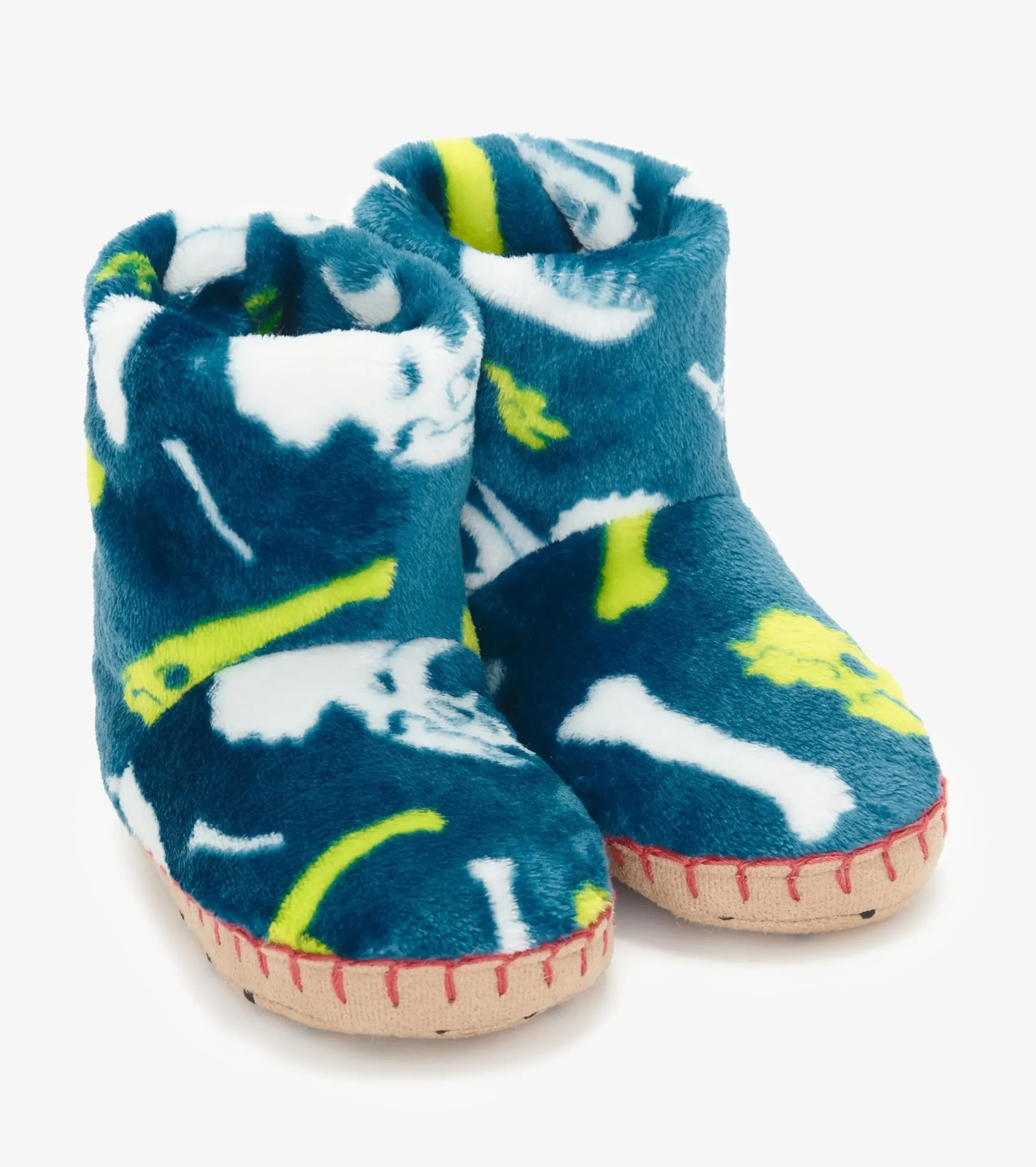 New Hatley Baby Boys Dino Fossils Fleece Slippers