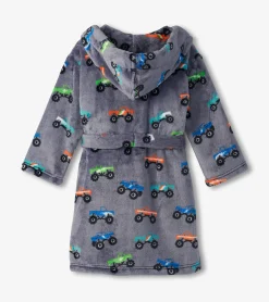 New Hatley Baby Boys Monster Trucks Fleece Robe