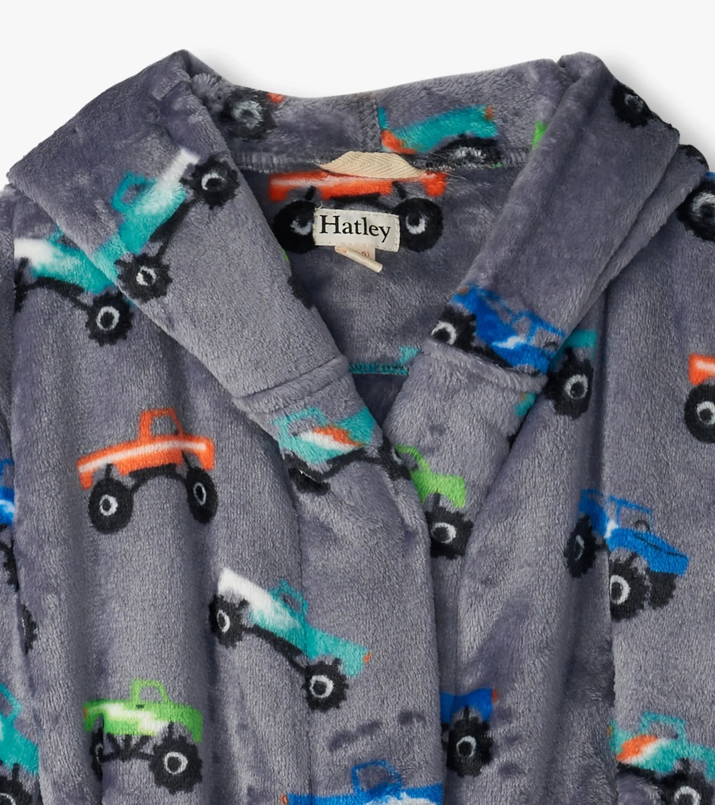 New Hatley Baby Boys Monster Trucks Fleece Robe