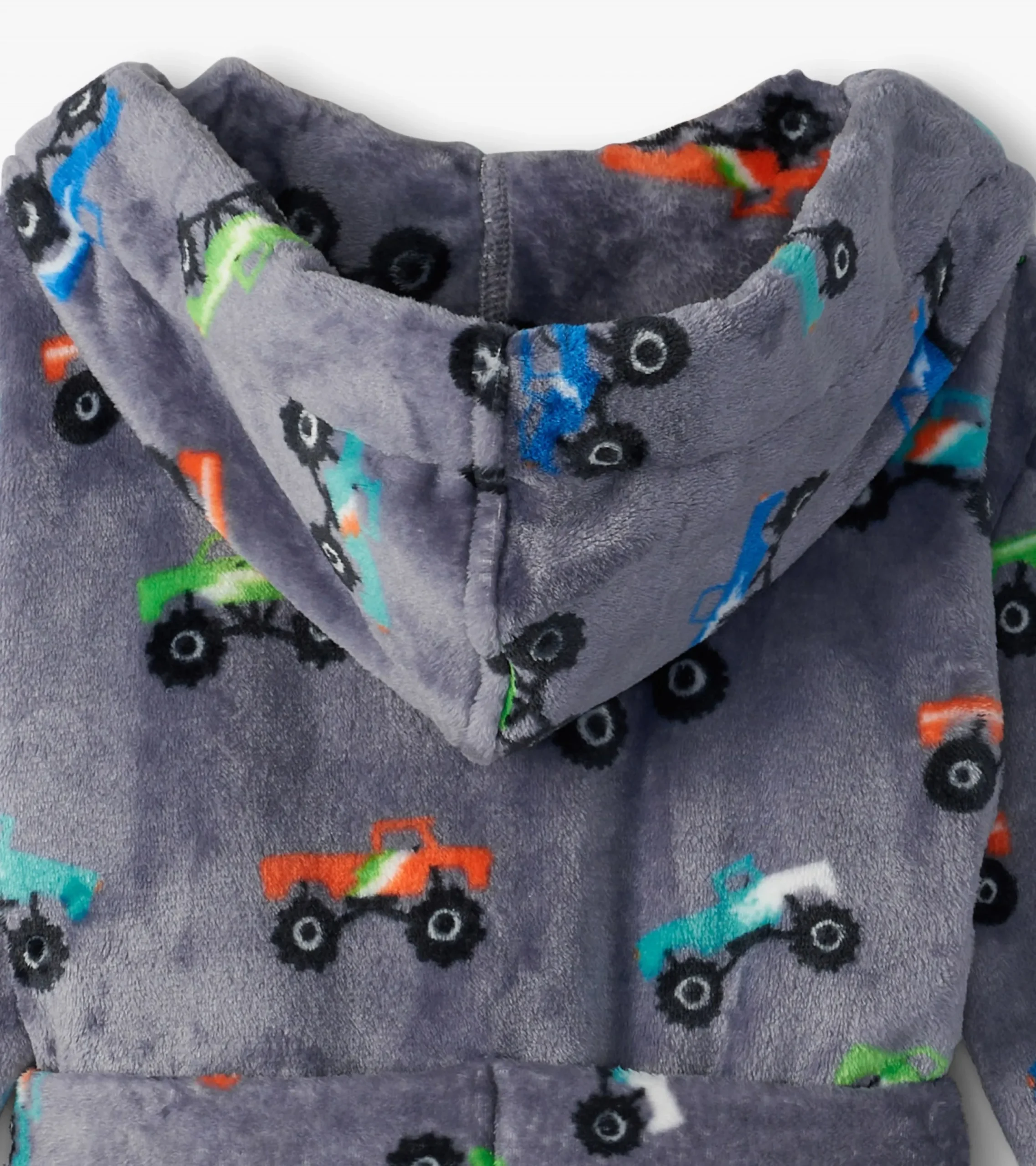 New Hatley Baby Boys Monster Trucks Fleece Robe