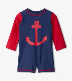 Discount Hatley Baby Boys Nautical Anchor One-Piece Rashguard