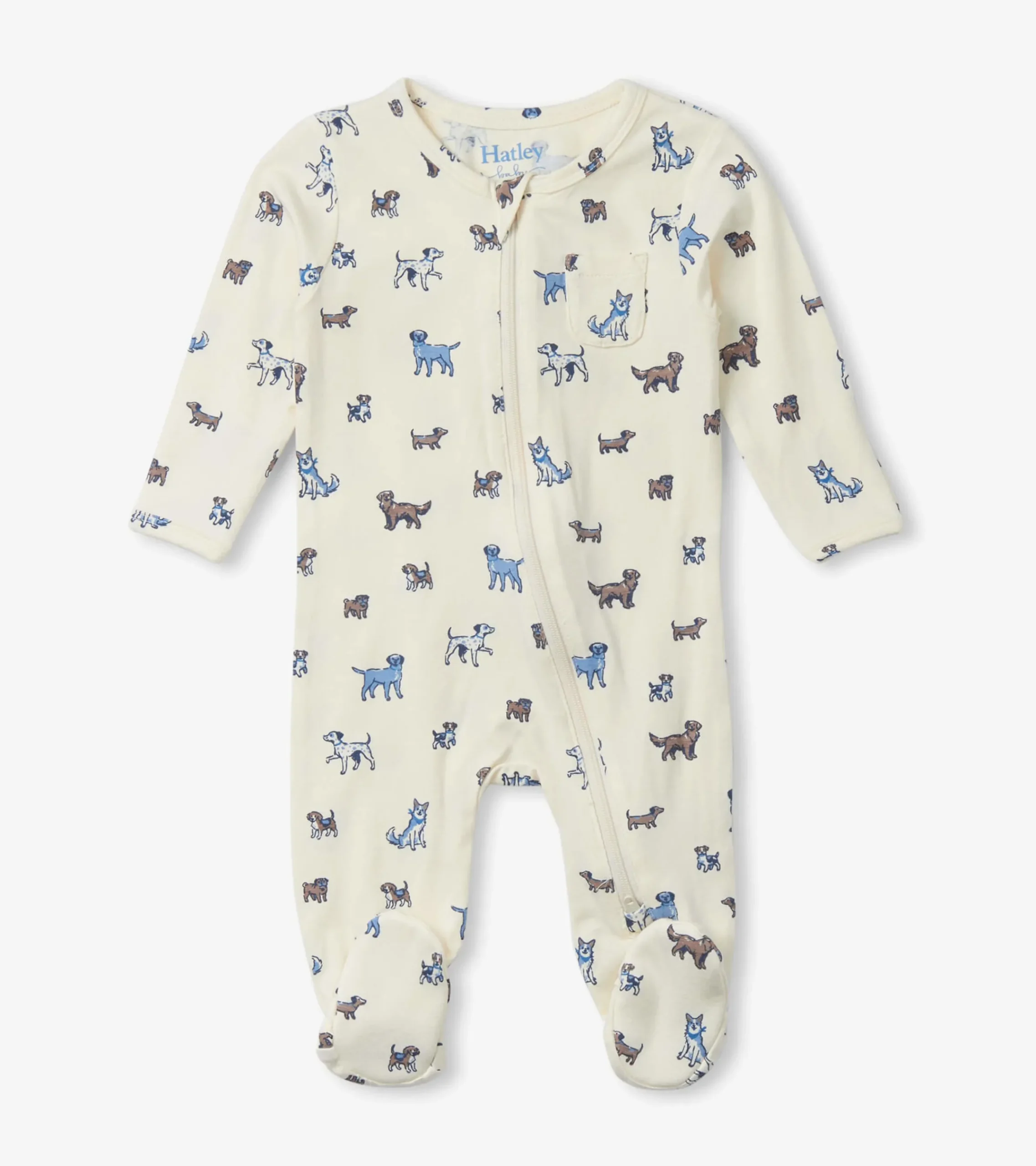 Hatley Baby Boys Puppies Puppies Footed Sleeper