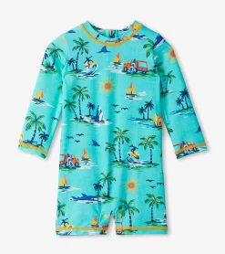 Clearance Hatley Baby Boys Vintage Holiday One-Piece Rashguard