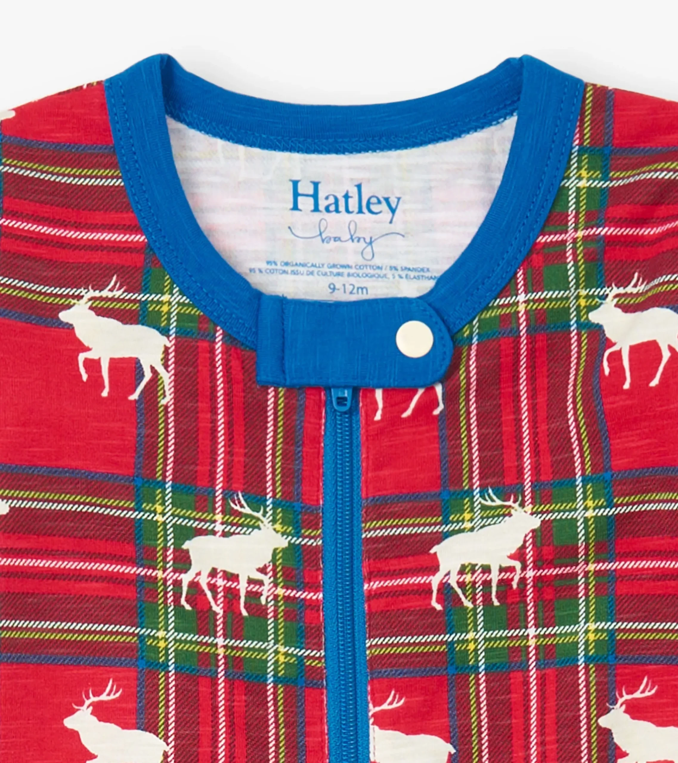 Discount Hatley Baby Elk Plaid Cotton Footed Sleeper