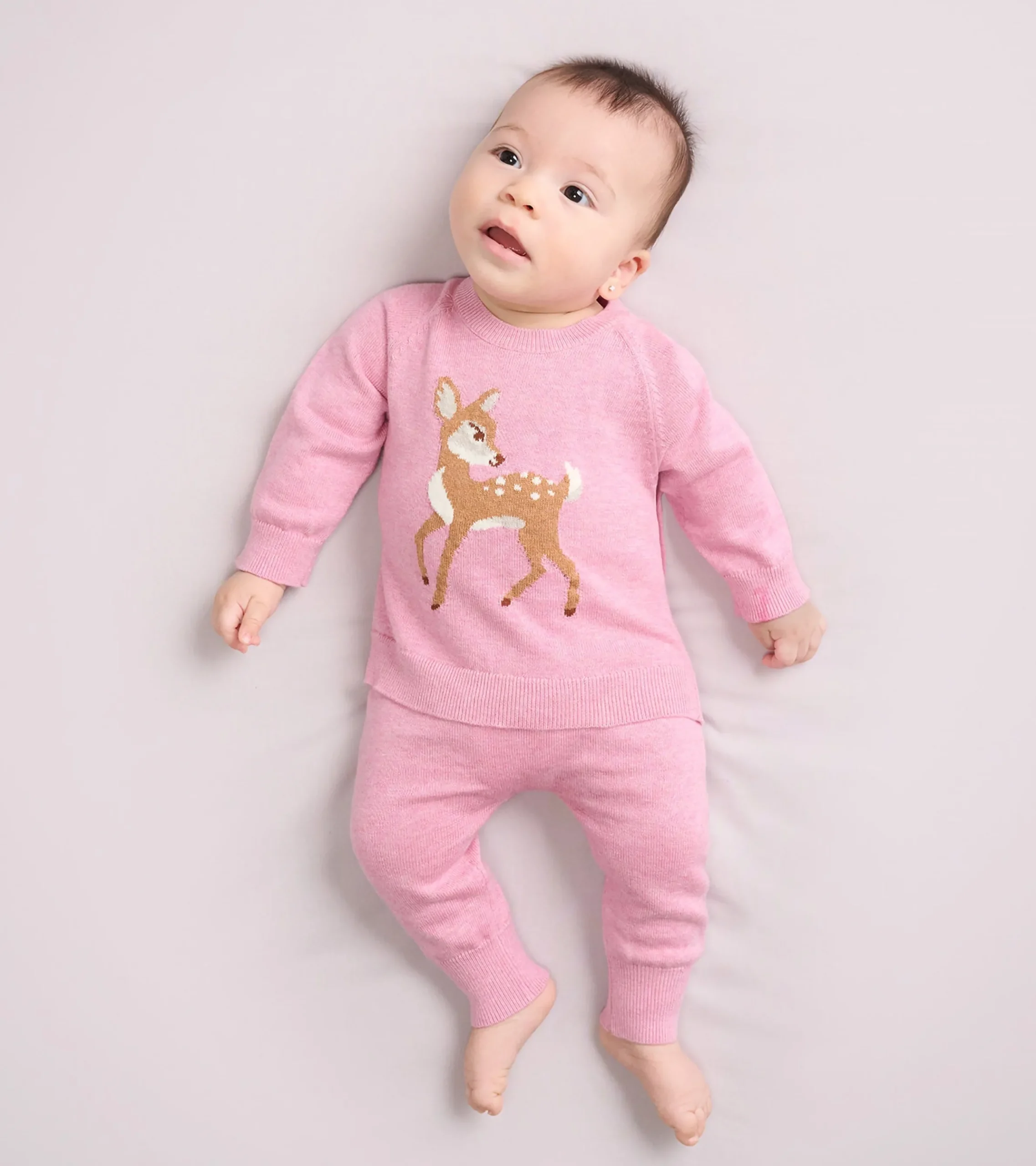 Clearance Hatley Baby Girls Baby Doe Pullover Sweater & Pants