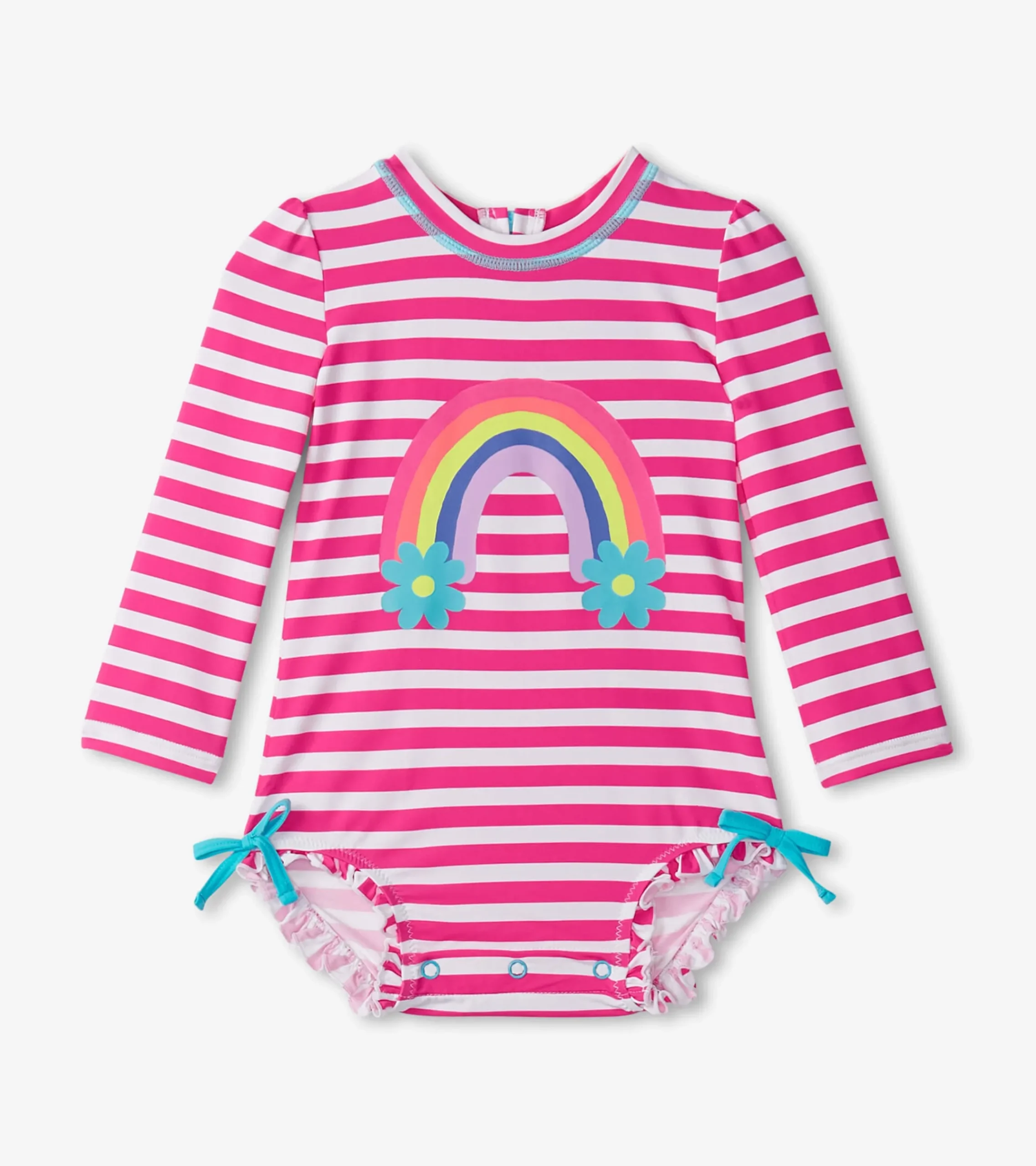 Hot Hatley Baby Girls Candy Stripes Rashguard Swimsuit