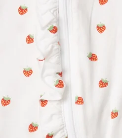 Hatley Baby Girls Ditsy Strawberries Footed Sleeper