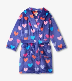 Outlet Hatley Baby Girls Hearts Fleece Robe