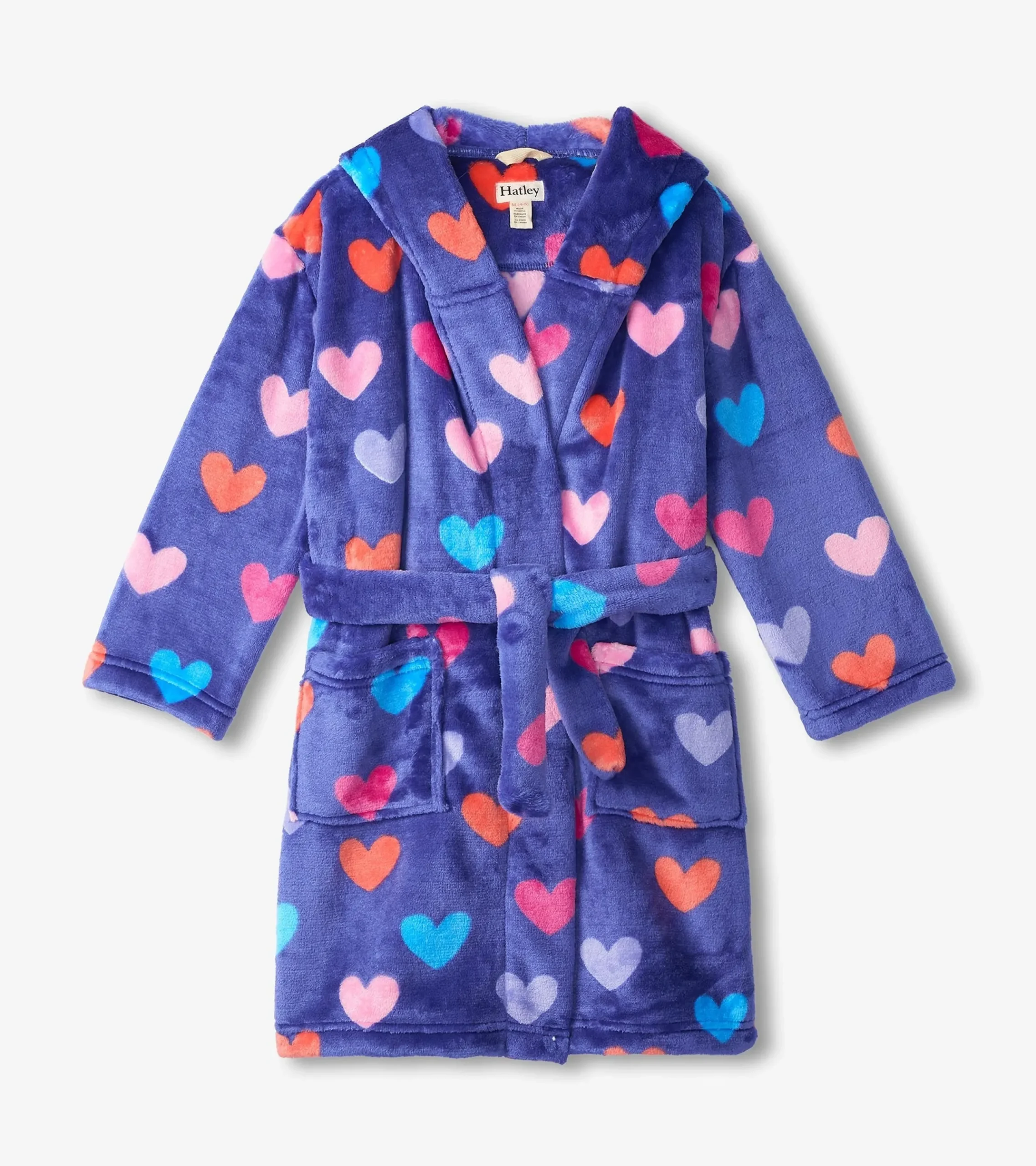 Outlet Hatley Baby Girls Hearts Fleece Robe