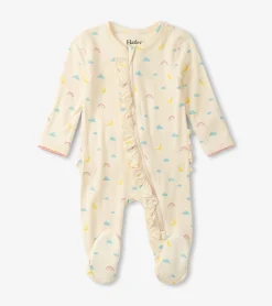 New Hatley Baby Girls Lucky Charms Footed Sleeper